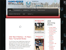 Tablet Screenshot of gunsandhosessoftball.com